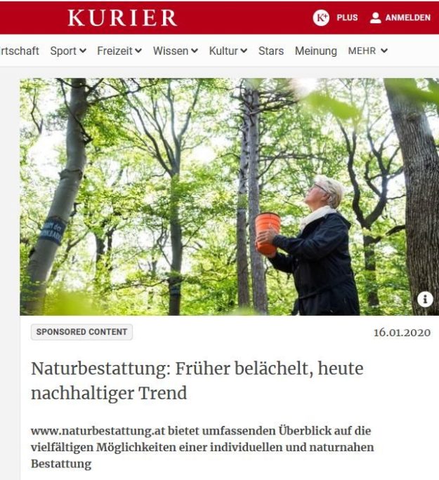 Naturbestattung: Früher belächelt, heute nachhaltiger Trend