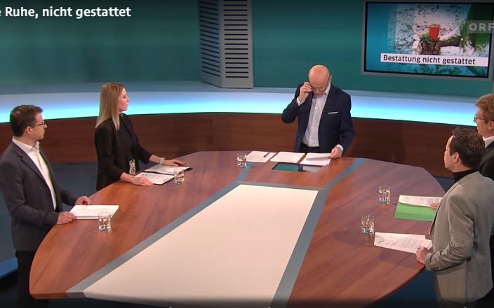 Letzte Ruhe nicht gestattet – Wald der Ewigkeit in 1140 Wien Beitrag im ORF 2 "Bürgeranwalt"