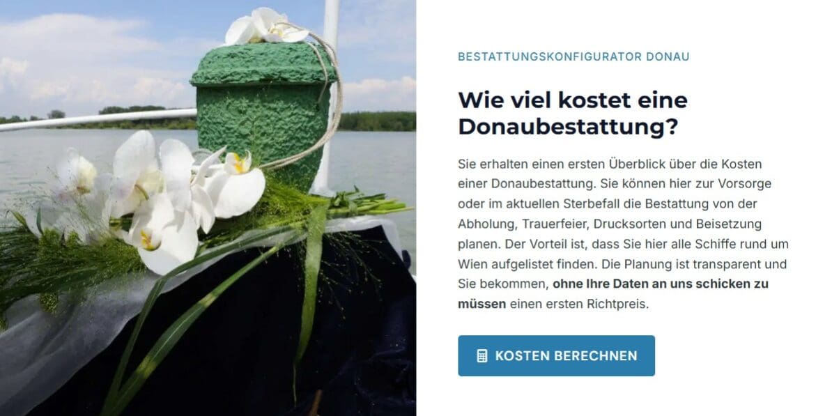 Donaubestattung online planen