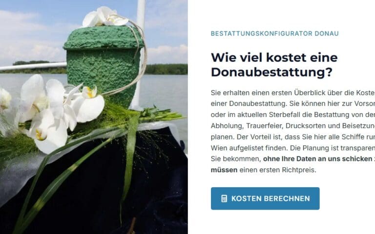 Donaubestattung online planen