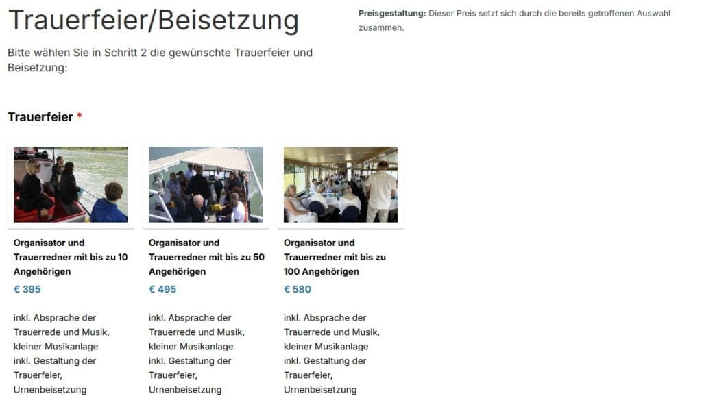 Trauerfeier donau